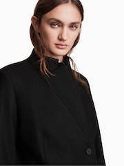 AllSaints Black Sidney Coat - Image 4 of 5