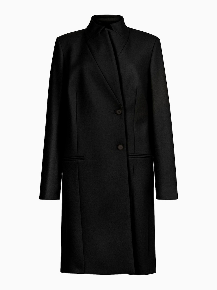 AllSaints Black Sidney Coat - Image 5 of 5