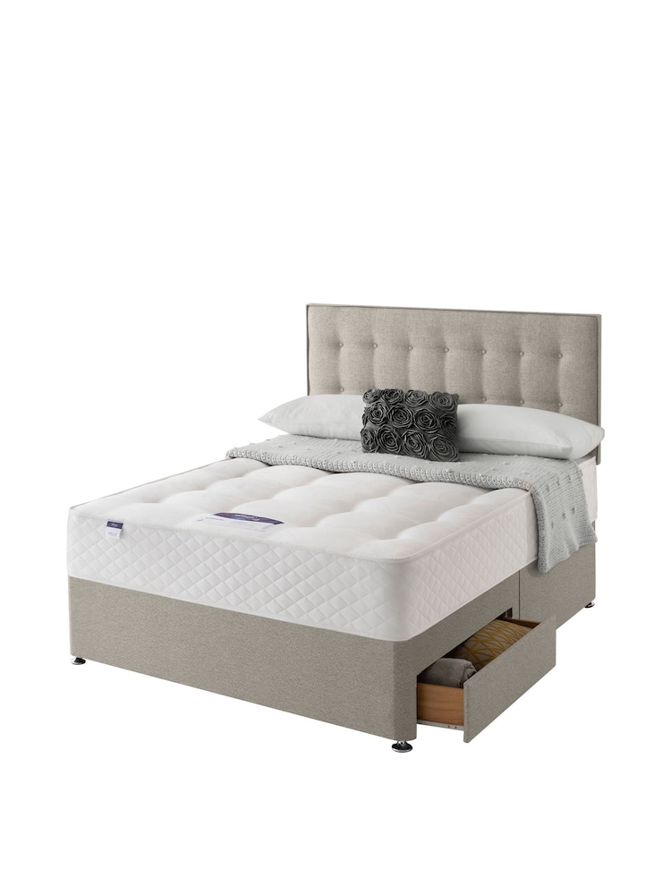 Silentnight Natural Miracoil 2 Drawer Divan Bed Set - Image 2 of 6