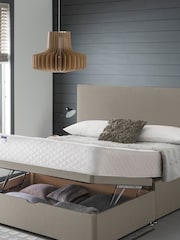 Silentnight Natural Miracoil End Lift Half Ottoman Divan Storage Bed Set - Image 1 of 6