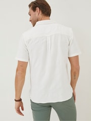 FatFace White Dimson Textured Shirt - Image 2 of 3