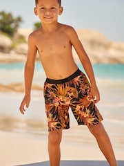 Myleene Klass Kids Multi Tropical Print Swimshorts - Image 4 of 13