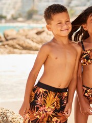 Myleene Klass Kids Multi Tropical Print Swimshorts - Image 8 of 13