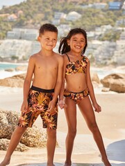 Myleene Klass Kids Multi Tropical Print Swimshorts - Image 9 of 13