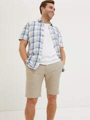 FatFace Blue Gibbard Check Shirt - Image 1 of 4