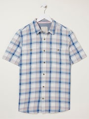 FatFace Blue Gibbard Check Shirt - Image 4 of 4