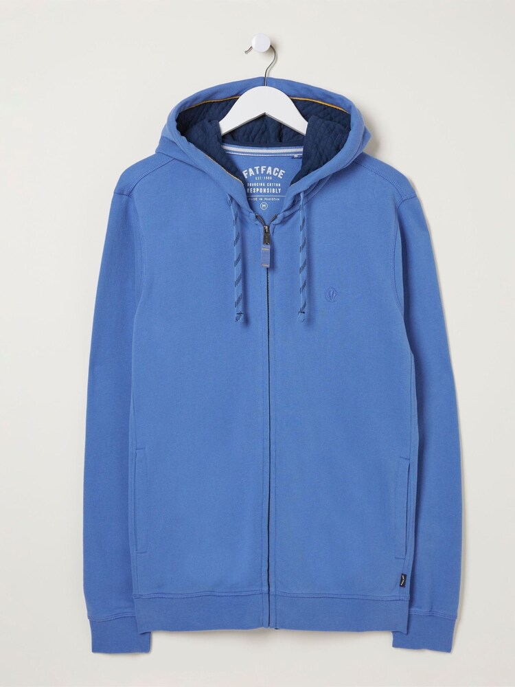 FatFace Blue Emsworth Zip Through Sweat Top - Image 5 of 5