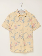 FatFace Yellow Paradise Print Shirt - Image 5 of 5