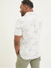 FatFace White Surf Print Shirt - Image 2 of 4