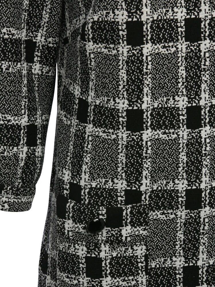 M&Co Karierte Tunika, Schwarz - Bild 5 von 5