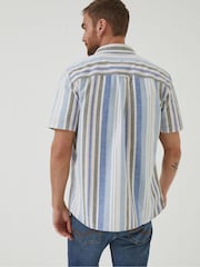 FatFace Blue Tynemouth Stripe Shirt - Image 2 of 7