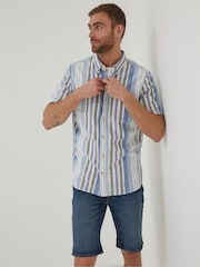 FatFace Blue Tynemouth Stripe Shirt - Image 3 of 7
