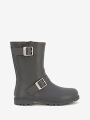 Mint Velvet Dark Grey Wynter Short Wellies - Image 2 of 4