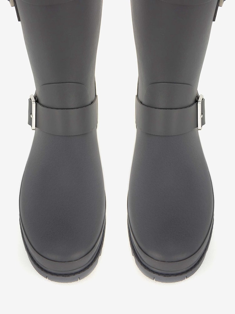 Mint Velvet Dark Grey Wynter Short Wellies - Image 4 of 4