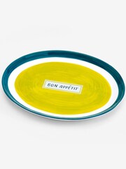 Teal Blue Bon Appétit Platter - Image 4 of 4