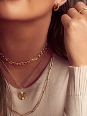 Hot Diamonds X Jac Jossa Gold Tone Hope Octagon Pendant Necklace - Image 3 of 3