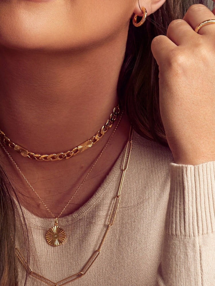 Hot Diamonds X Jac Jossa Gold Tone Hope Octagon Pendant Necklace - Image 3 of 3