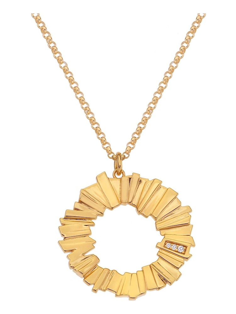 Hot Diamonds X Jac Jossa Gold Tone Believe Pendant Necklace - Image 2 of 3