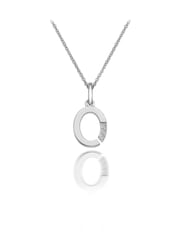 Hot Diamonds Silver Micro Initial Pendant Necklace - Image 1 of 2