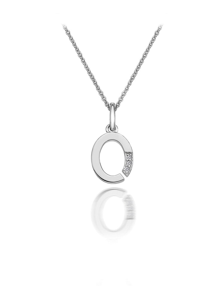 Hot Diamonds Silver Micro Initial Pendant Necklace - Image 1 of 2 Hot Diamonds Silver Micro Initial Pendant Necklace - Image 1 of 2