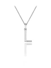 Hot Diamonds Silver Micro Initial Pendant Necklace - Image 1 of 2