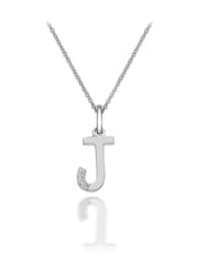 Hot Diamonds Silver Micro Initial Pendant Necklace - Image 1 of 2