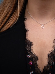 Hot Diamonds Silver Micro Initial Pendant Necklace - Image 2 of 2