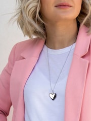 Hot Diamonds Silver Tone Romantic Heart Locket Necklace - Image 3 of 3