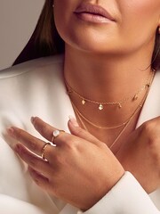 Hot Diamonds X Jac Jossa Gold Tone Lunar Choker Necklace - Image 3 of 3