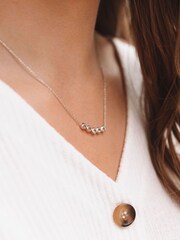 Hot Diamonds Silver Tone Tender White Topaz Necklace - Image 3 of 3