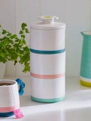 Set of 3 Multi Bright Stacking Storage Jars - Image 1 of 5
