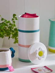 Set of 3 Multi Bright Stacking Storage Jars - Image 2 of 5