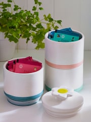 Set of 3 Multi Bright Stacking Storage Jars - Image 3 of 5