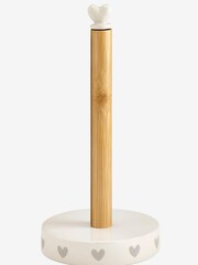 Grey Hearts Kitchen Roll Holder - Image 3 of 3