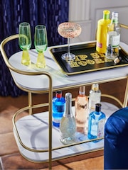Gold Valencia Bar Trolley - Image 2 of 4