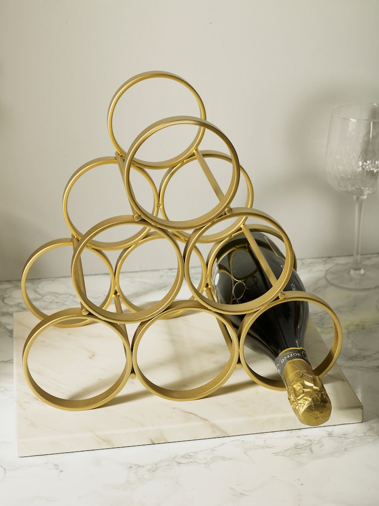 Buy Gold Valencia Wine Rack from Next Ireland