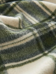 Green/Ecru Check Print Long Sleeve Shacket - Image 6 of 6