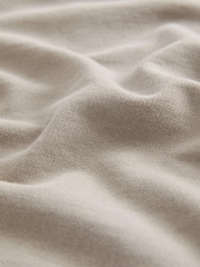Neutral Long Sleeve Layered Sweatshirt with Woven Shirt - Image 7 of 7