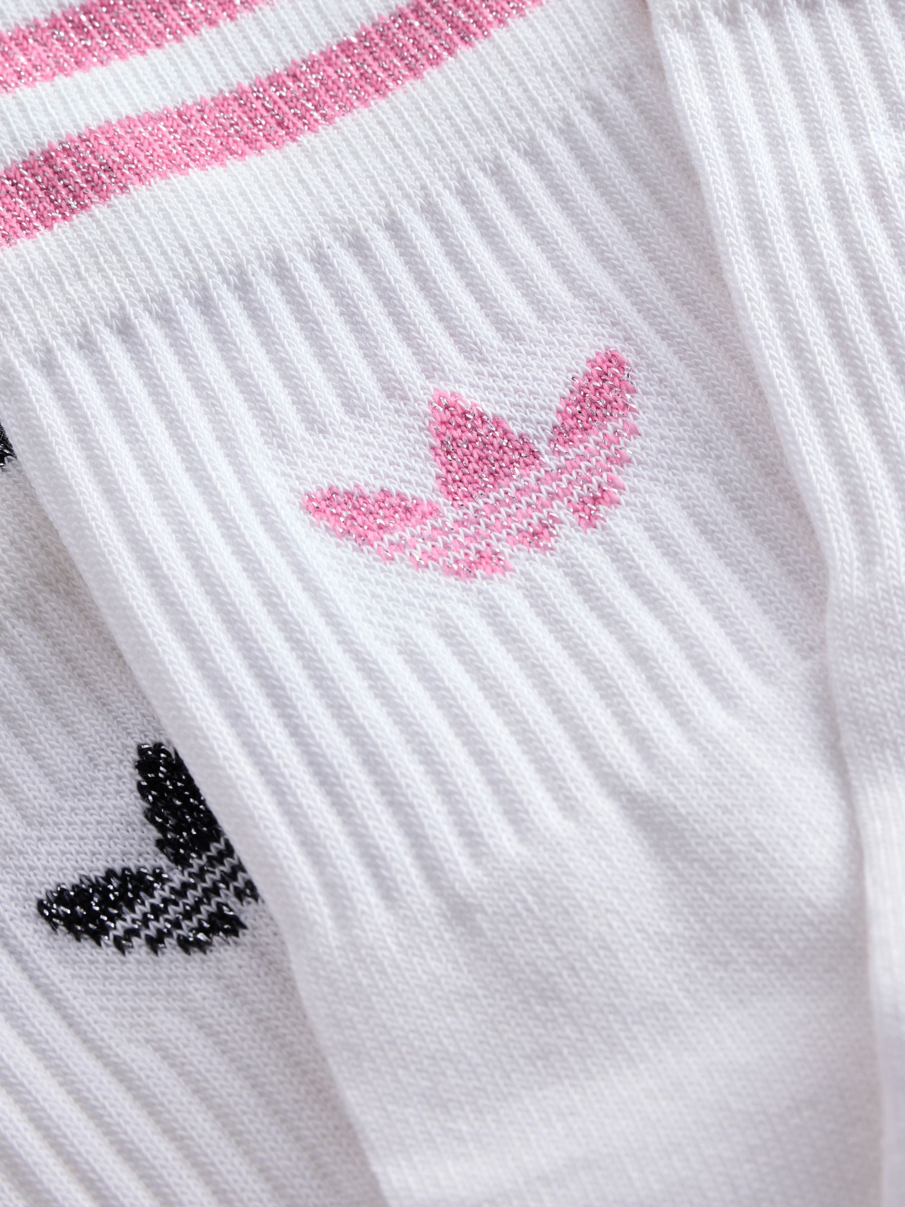 Adidas originals 2 pack socks white pink top