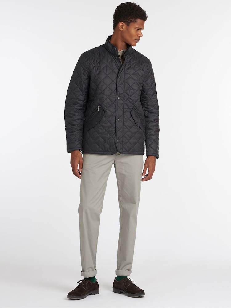 Barbour® Black Flyweight Chelsea Quilt Jacket - Image 2 of 7