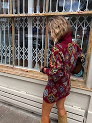 Never Fully Dressed Red Tile Jake Skirt - Image 2 of 6