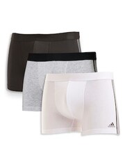 adidas White Active Flex Cotton 3 Pack Boxers - Image 1 of 10