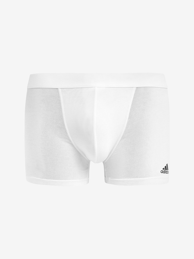 adidas White Active Flex Cotton 3 Pack Boxers - Image 2 of 10