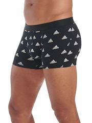 adidas Black Active Flex Cotton 3 Pack Boxers - Image 6 of 7