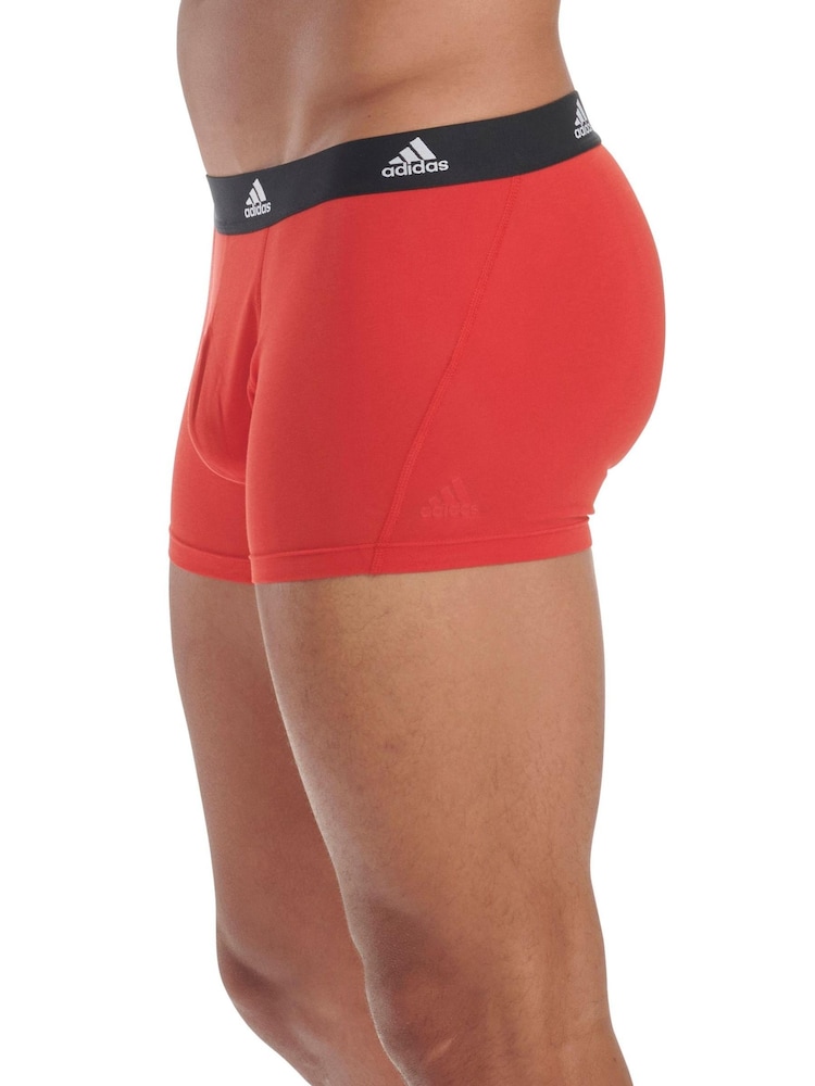 adidas Black Active Flex Cotton 3 Pack Boxers - Image 7 of 7