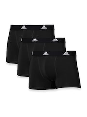أسود - حزمة من 3 بوكسرات قطن 5بوصات Active Flex من Adidas - صورة 5 من 5
