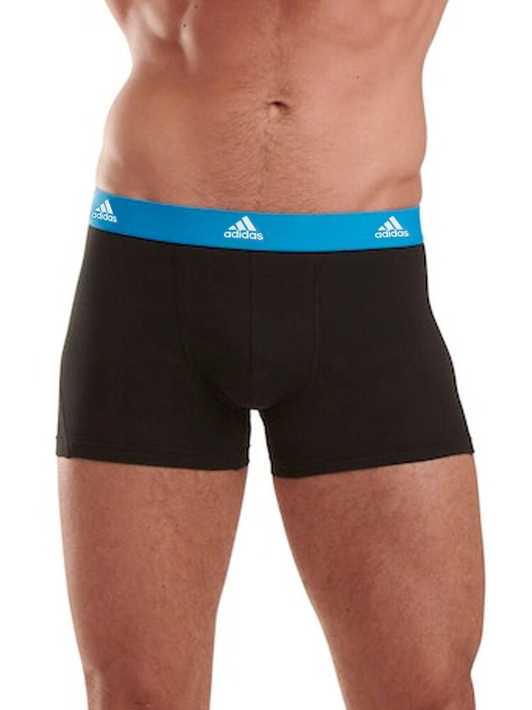 adidas White Active Cotton Flex Three Stripe Briefs 3 Pack - Image 7 of 7