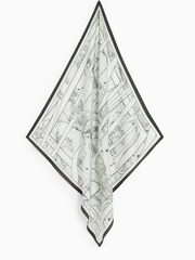 AllSaints Natural Astraeus  Square Scarf - Image 1 of 4