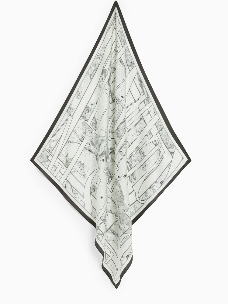 AllSaints Natural Astraeus  Square Scarf - Image 1 of 4