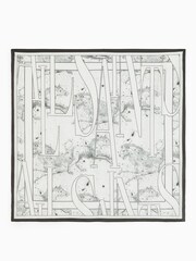 AllSaints Natural Astraeus  Square Scarf - Image 2 of 4